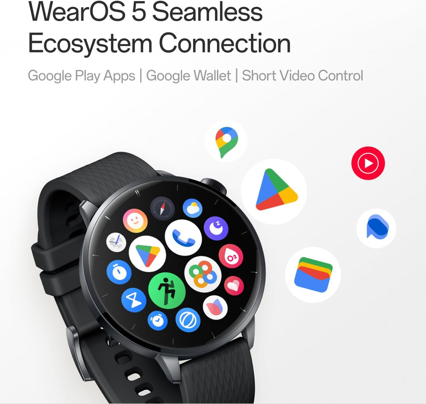 Smartwatch OnePlus Watch 3, 43mm, Čierny 5491100421