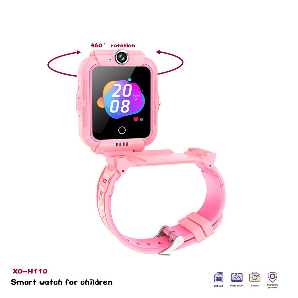 Smartwatch XO Design Kids H110, Ružový