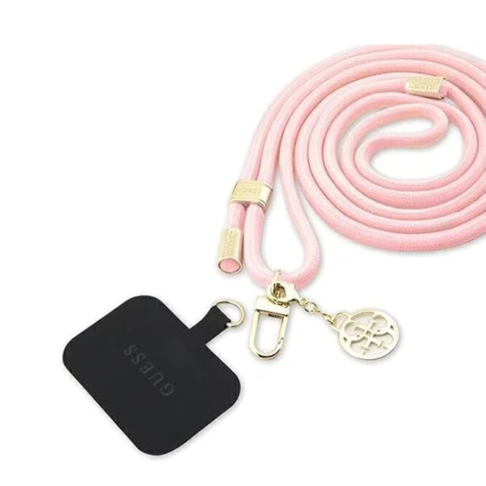 Šnúrka na telefón Guess CBDY 4G Charm, Ružová