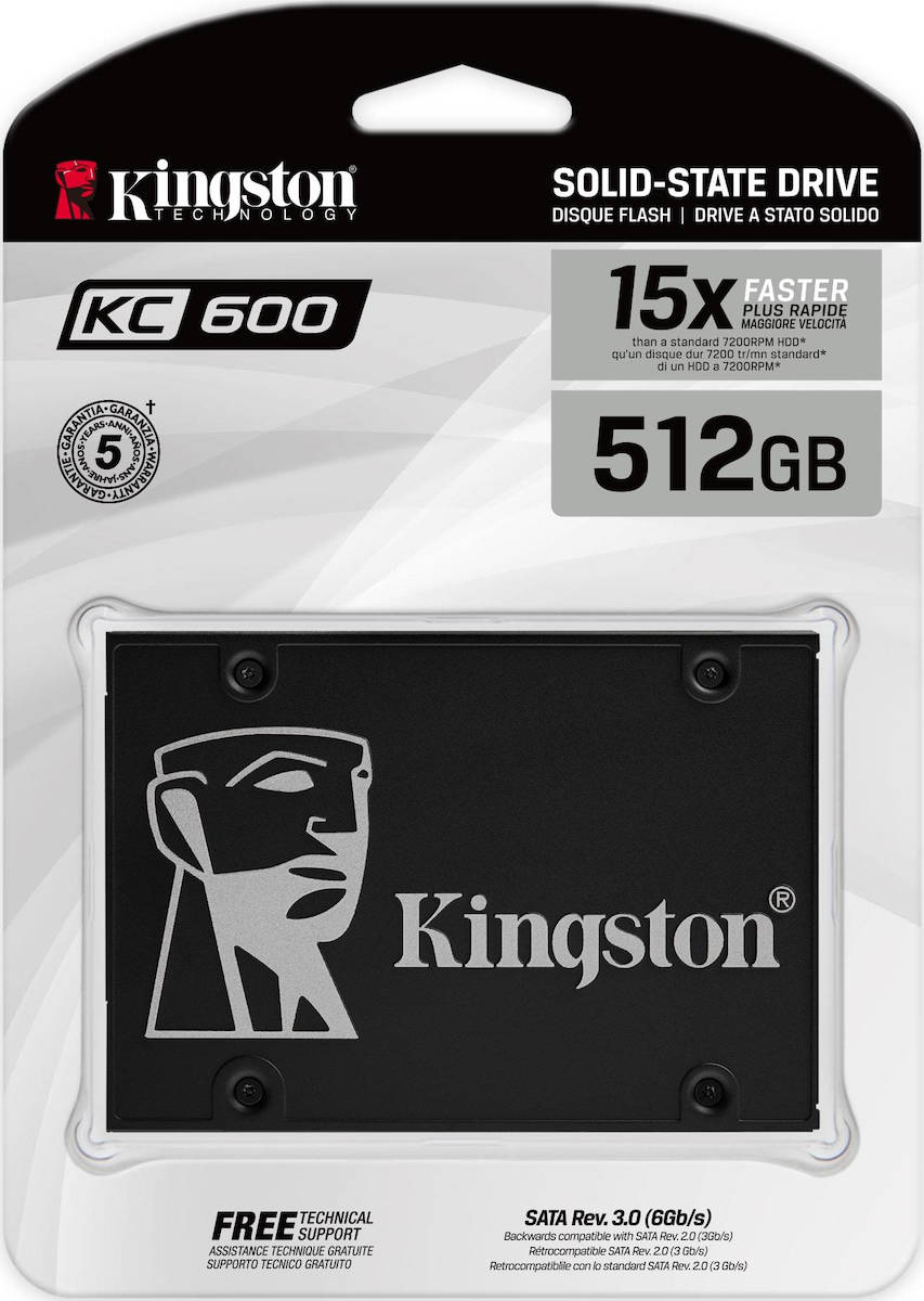 Solid State Drive (SSD) Kingston KC600, 512GB, 2,5 palca, SATA III SKC600/512G