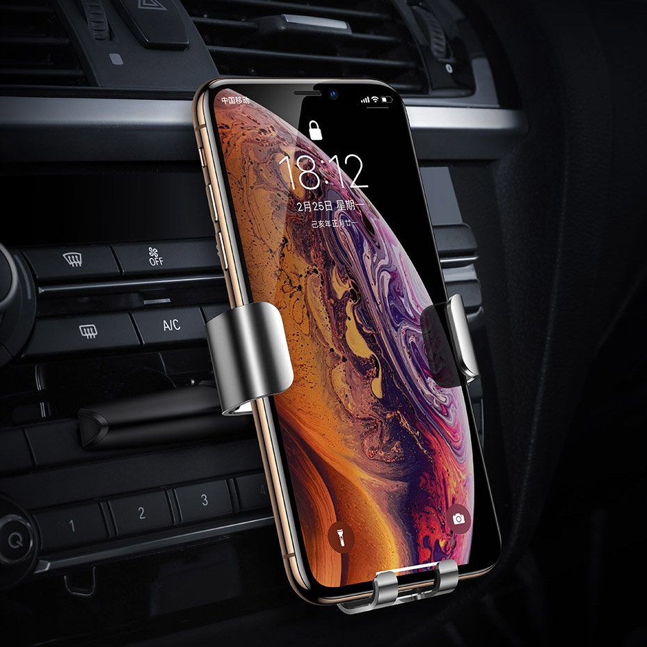 Držiak do auta Baseus Metal Age Gravity, univerzálny, čierny SUYL-J01