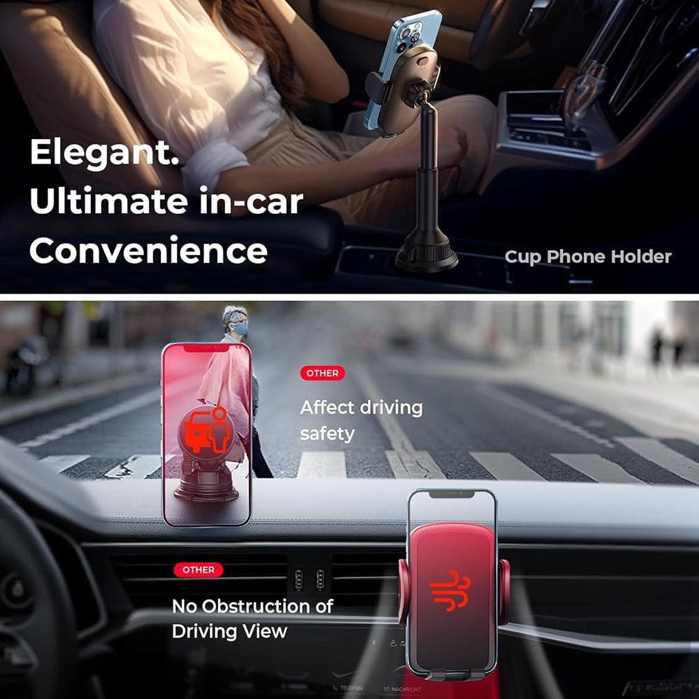 Auto držiak Lisen, 4.7inch - 7.2inch, Čierny YL0220100001