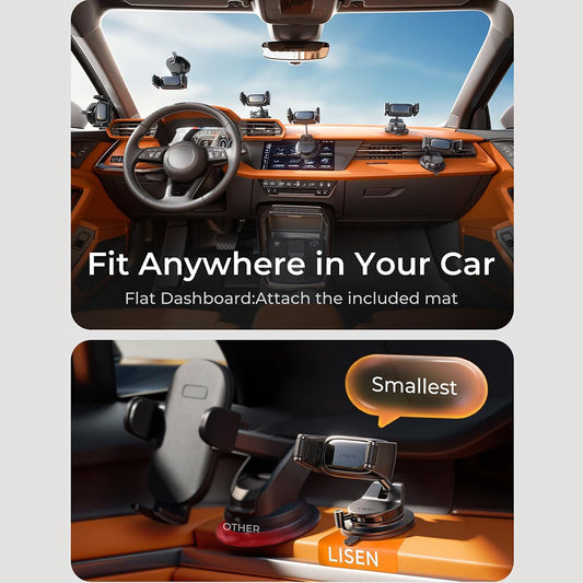 Lisen Car Mount A609, 4inch - 7 inch, Black YL0225120003