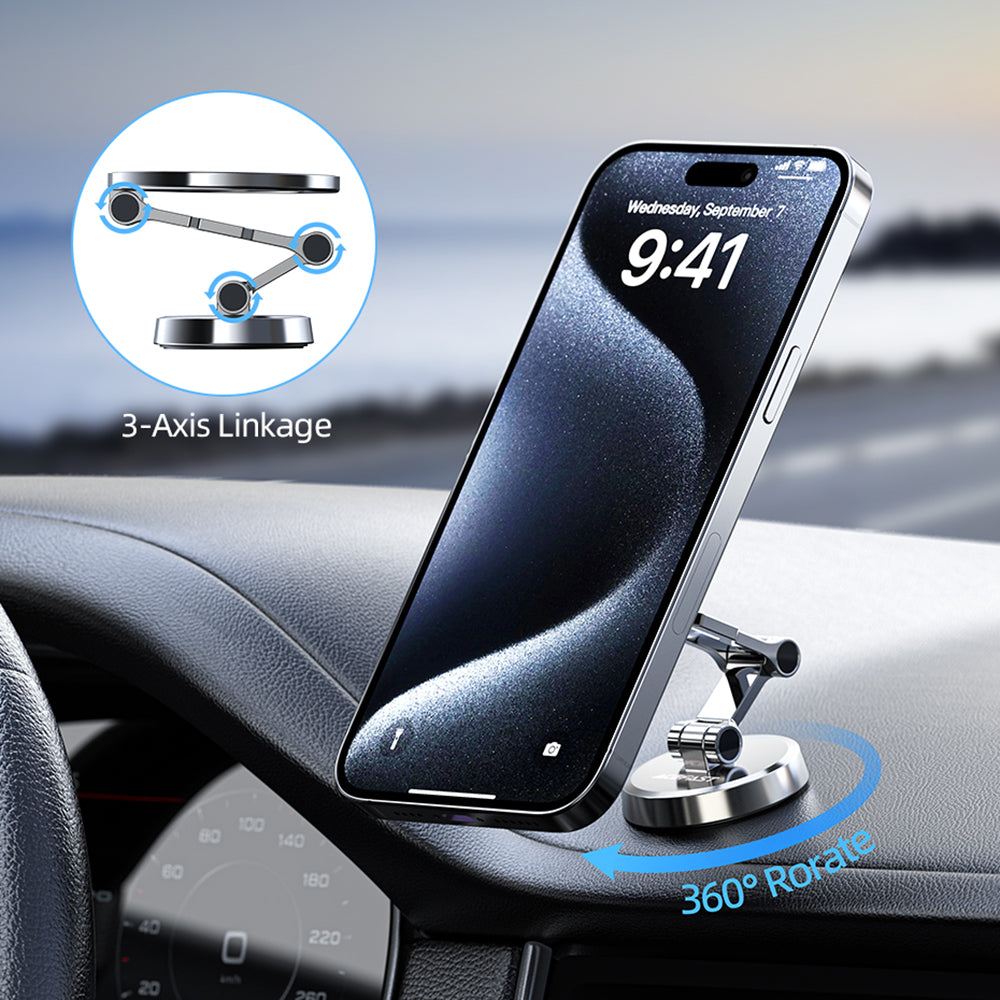 Magnetický auto držiak Acefast D20, Univerzálny, Strieborný