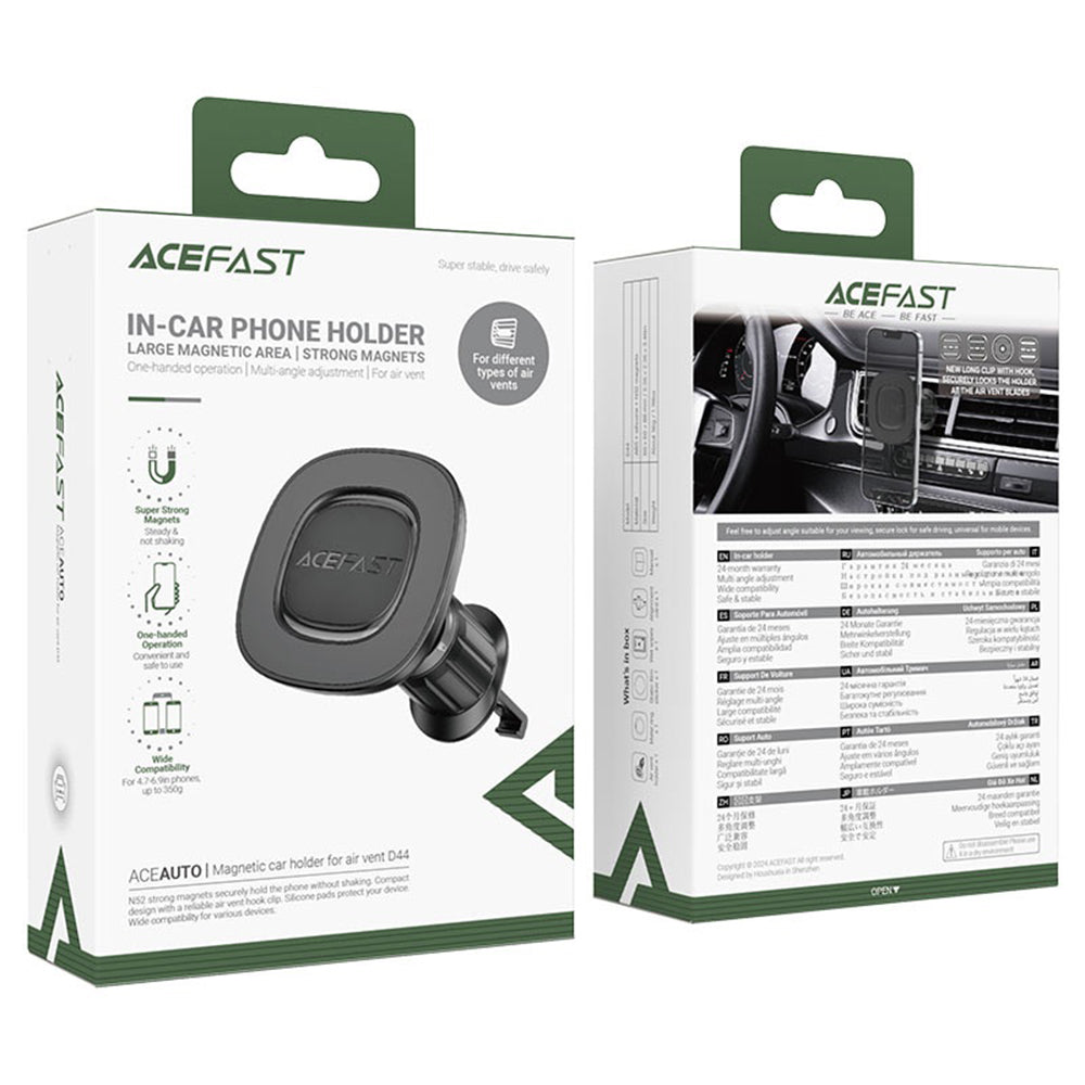 Magnetický Auto Držiak Acefast D44, Univerzálny, Čierny