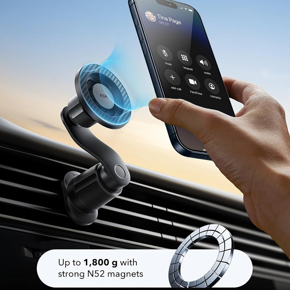 Magnetický auto držiak ESR OmniLock Vent, Univerzálny, Čierny