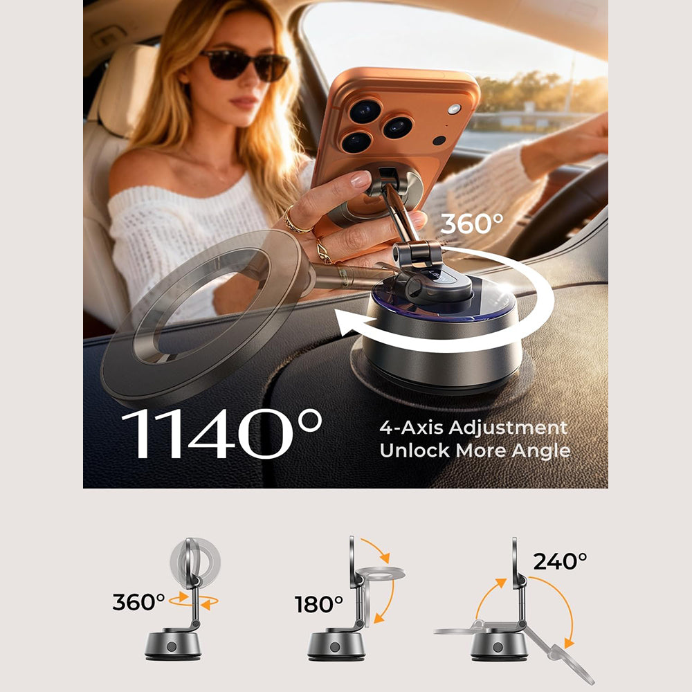 Magnetický držiak do auta Lisen A690, Univerzálny, Sivý