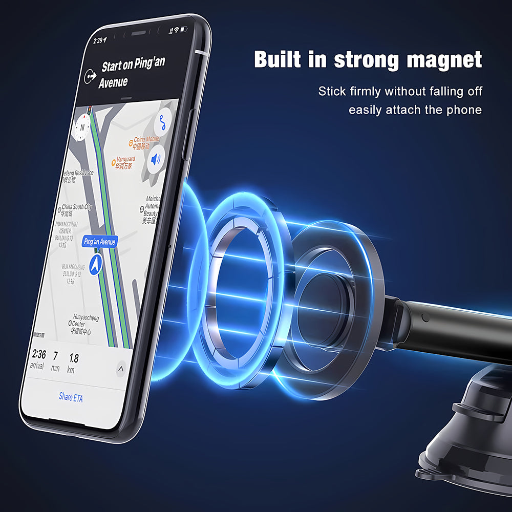 Magnetický Auto Držiak Techsuit S12, Univerzálny, Čierny