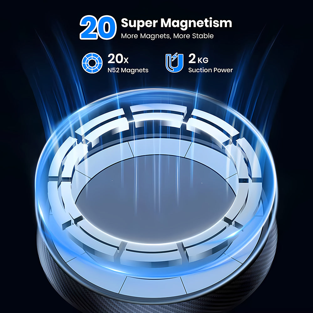 Magnetický Auto Držiak Techsuit S12, Univerzálny, Čierny