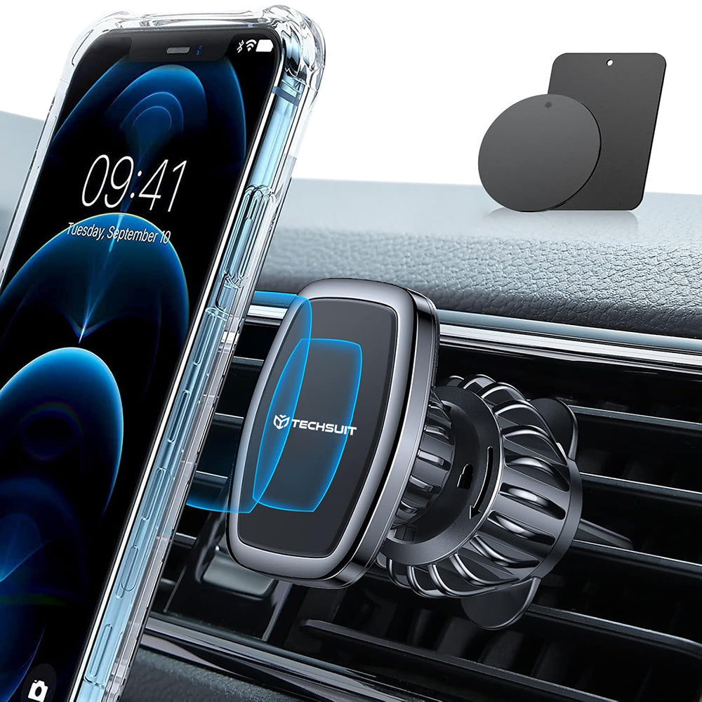 Magnetický Auto Držiak Techsuit S2, Univerzálny, Čierny