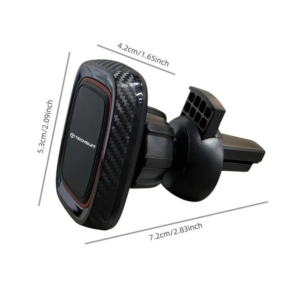 Magnetický auto držiak Techsuit S5, Univerzálny, Čierno-červený