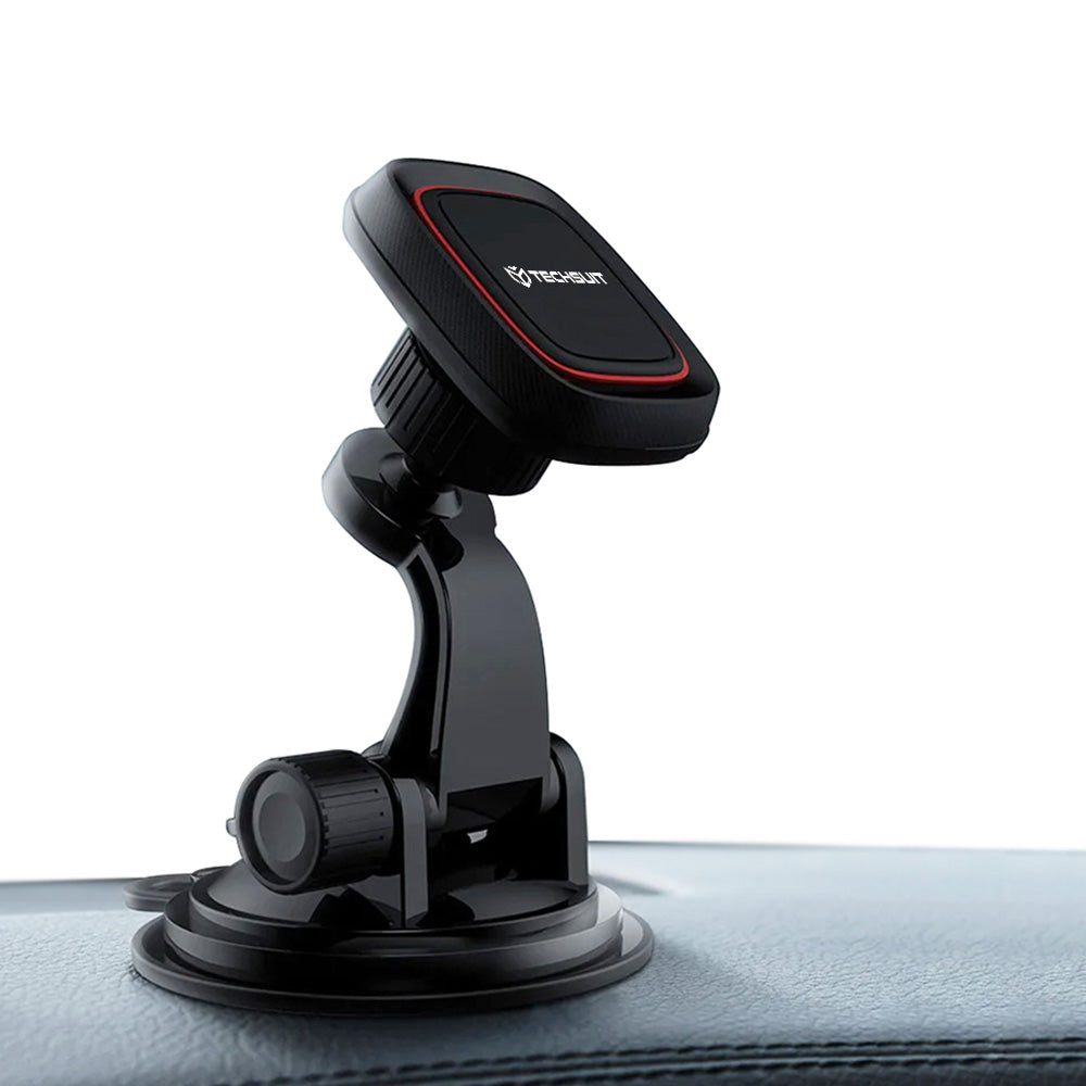 Magnetický Auto Držiak Techsuit S6, Univerzálny, Čierno Červený