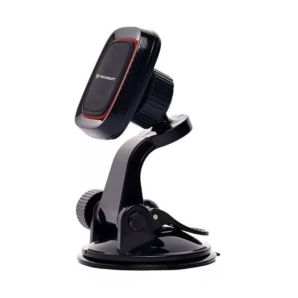 Magnetický Auto Držiak Techsuit S6, Univerzálny, Čierno Červený