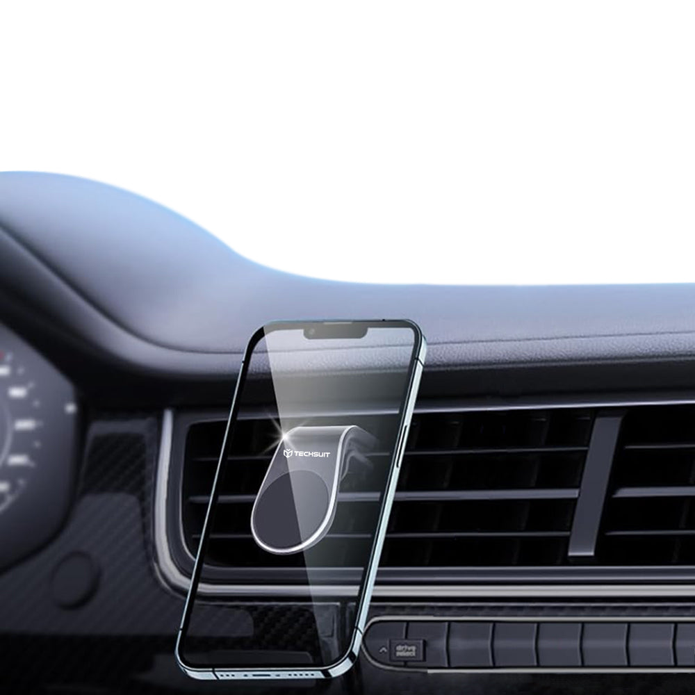 Magnetický auto držiak Techsuit S7, Univerzálny, Strieborný
