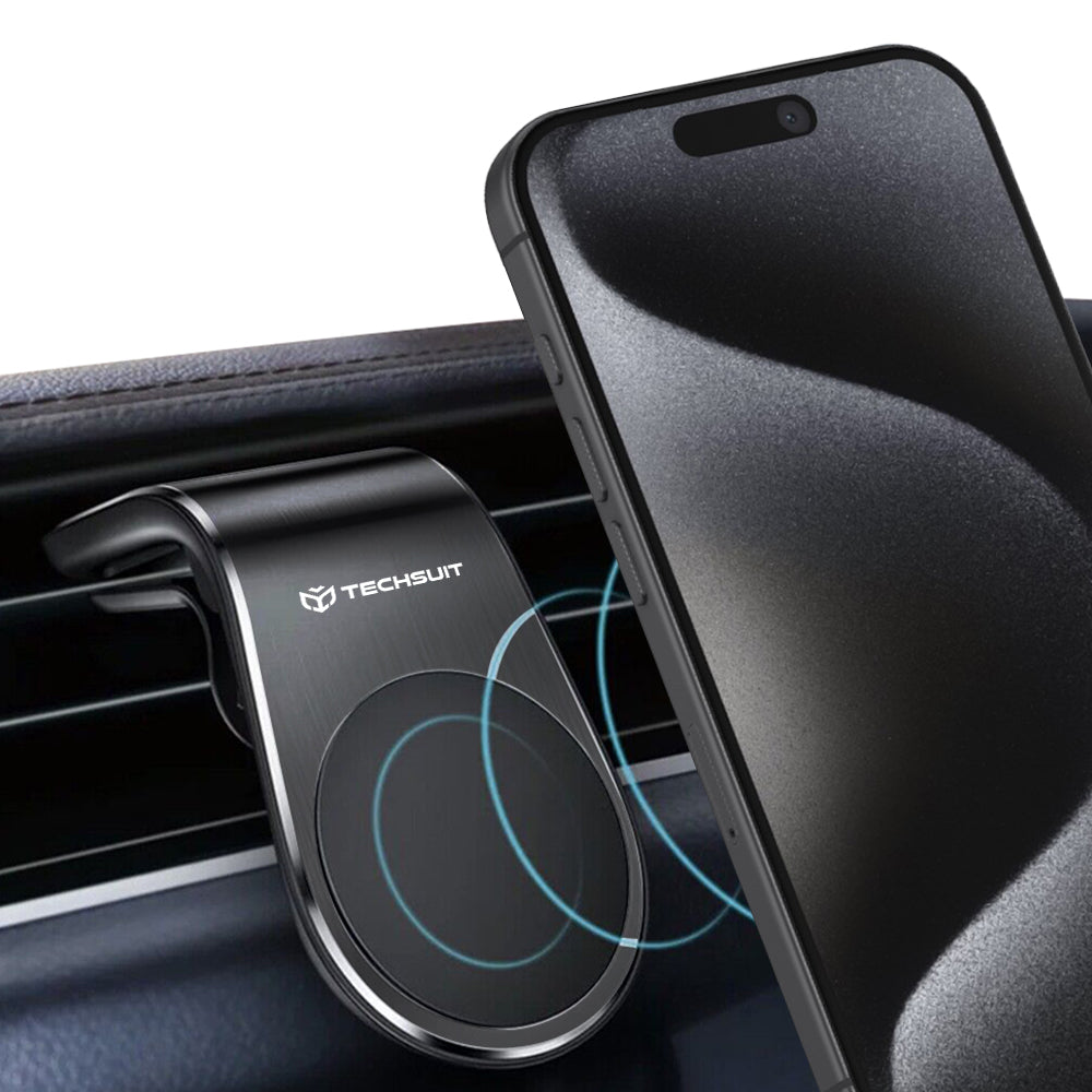 Magnetický auto držiak Techsuit S7, Univerzálny, Strieborný