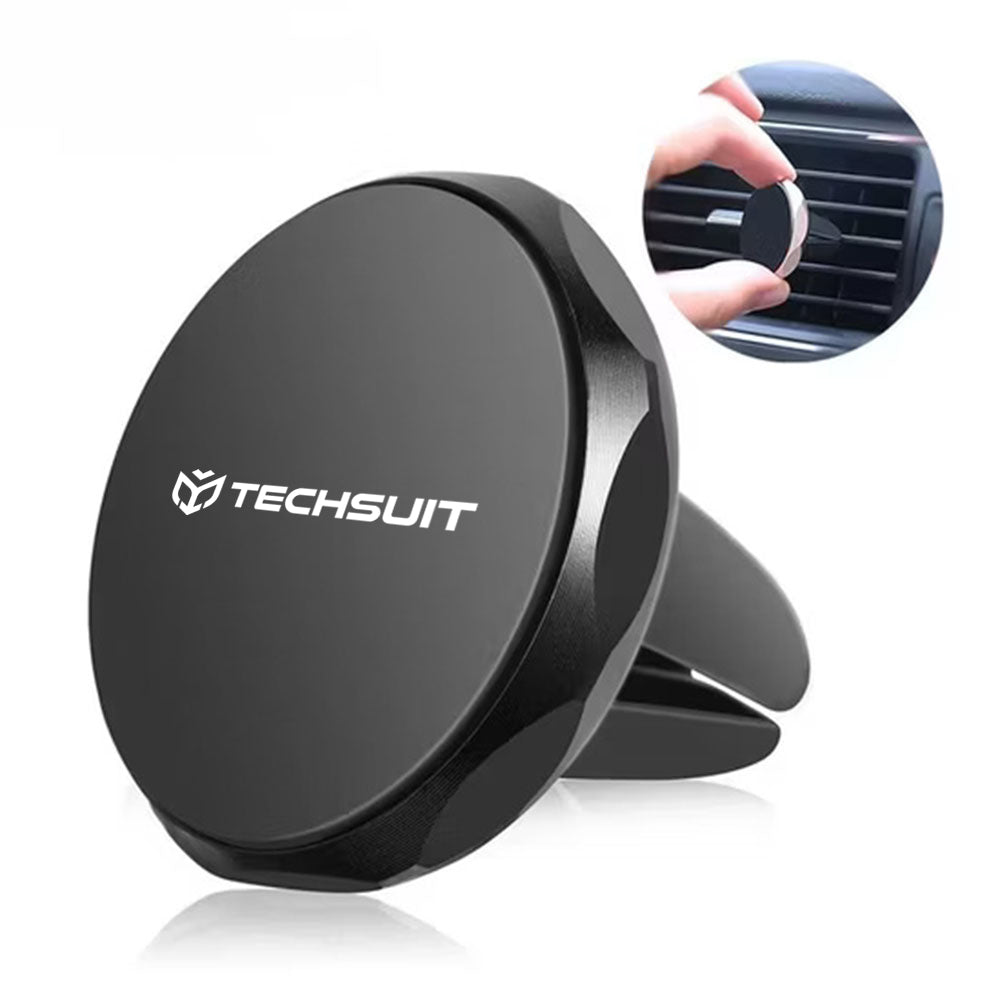 Magnetický držiak do auta Techsuit S9, Univerzálny, Strieborný