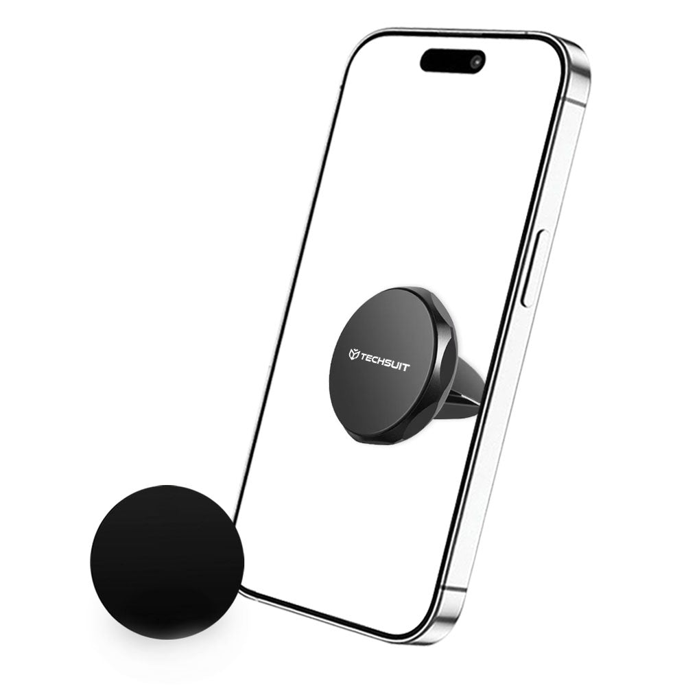 Magnetický držiak do auta Techsuit S9, Univerzálny, Strieborný
