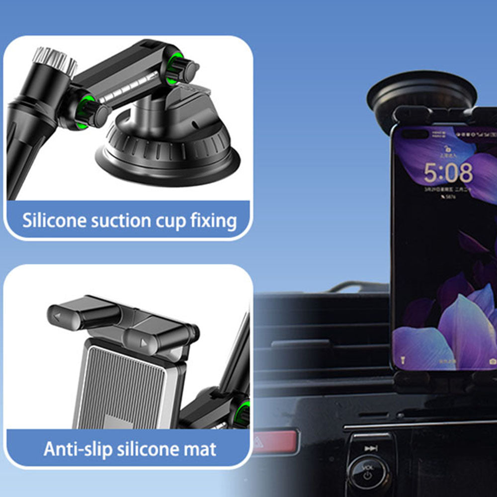 Auto držiak Techsuit ST1 pre Telefón / Tablet, 4.7inch - 12.9inch, Čierny