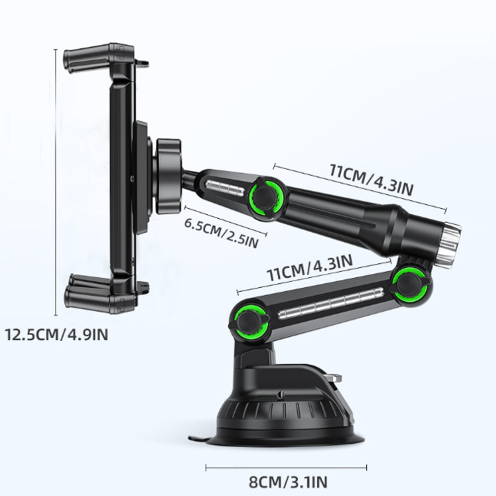 Auto držiak Techsuit ST1 pre Telefón / Tablet, 4.7inch - 12.9inch, Čierny