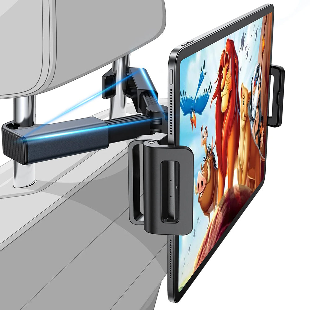 Auto držiak Lisen na opierku hlavy pre telefón / tablet, 4.7inch - 12.9inch, čierny YL0221030002