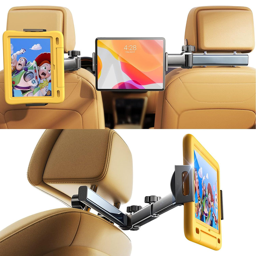 Auto držiak Lisen na opierku hlavy pre telefón / tablet, 4.7inch - 12.9inch, čierny YL0423090004