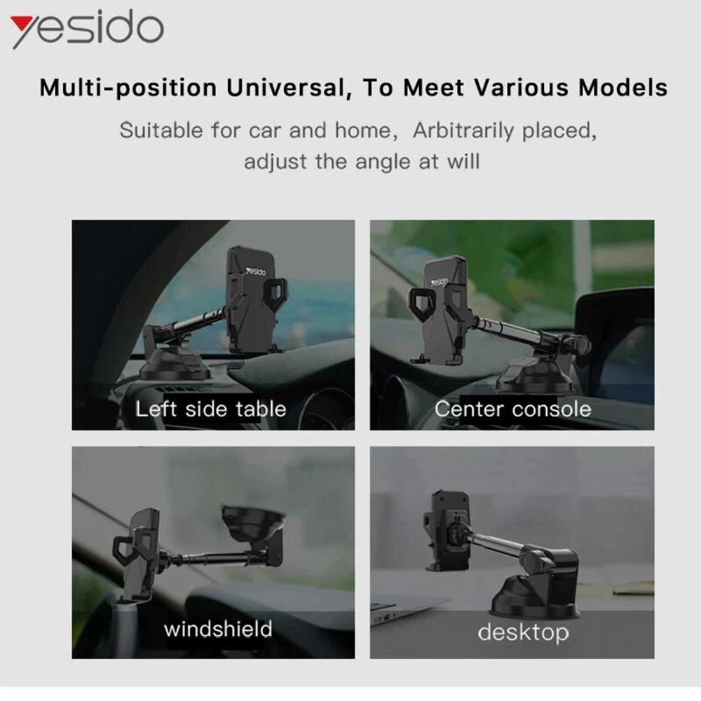 Auto držiak Yesido C40, Univerzálny, Čierny