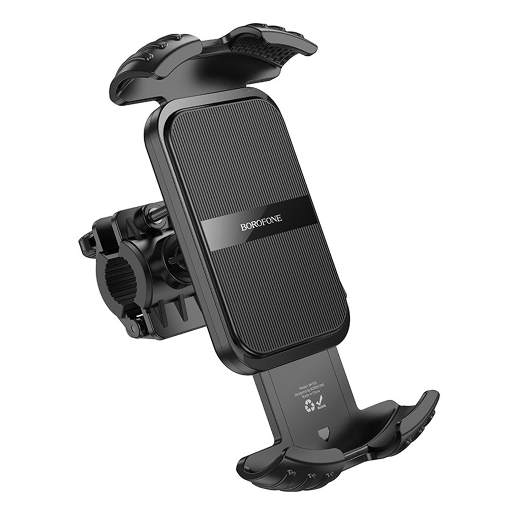Držiak na bicykel motocykel Borofone BH105 Basalt, 4.7inch - 7inch, čierny