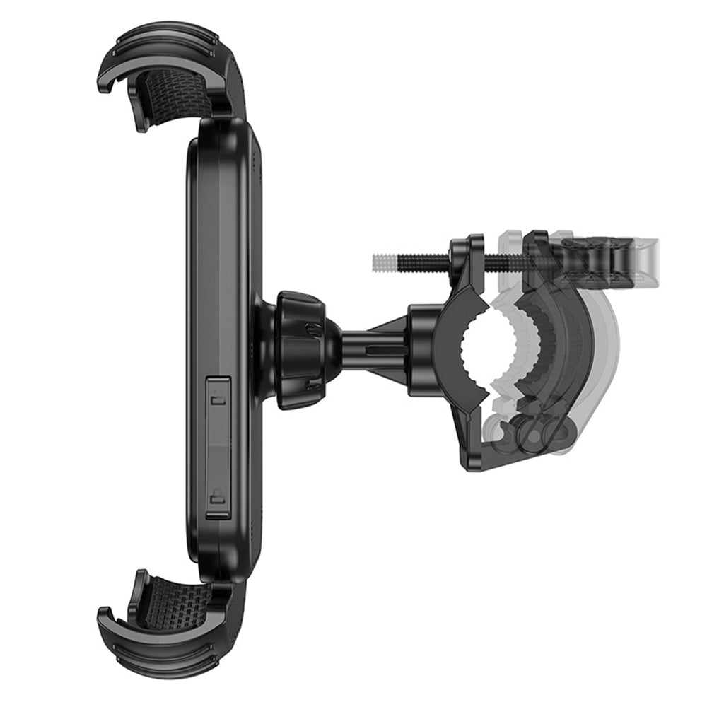 Držiak na bicykel motocykel Borofone BH105 Basalt, 4.7inch - 7inch, čierny