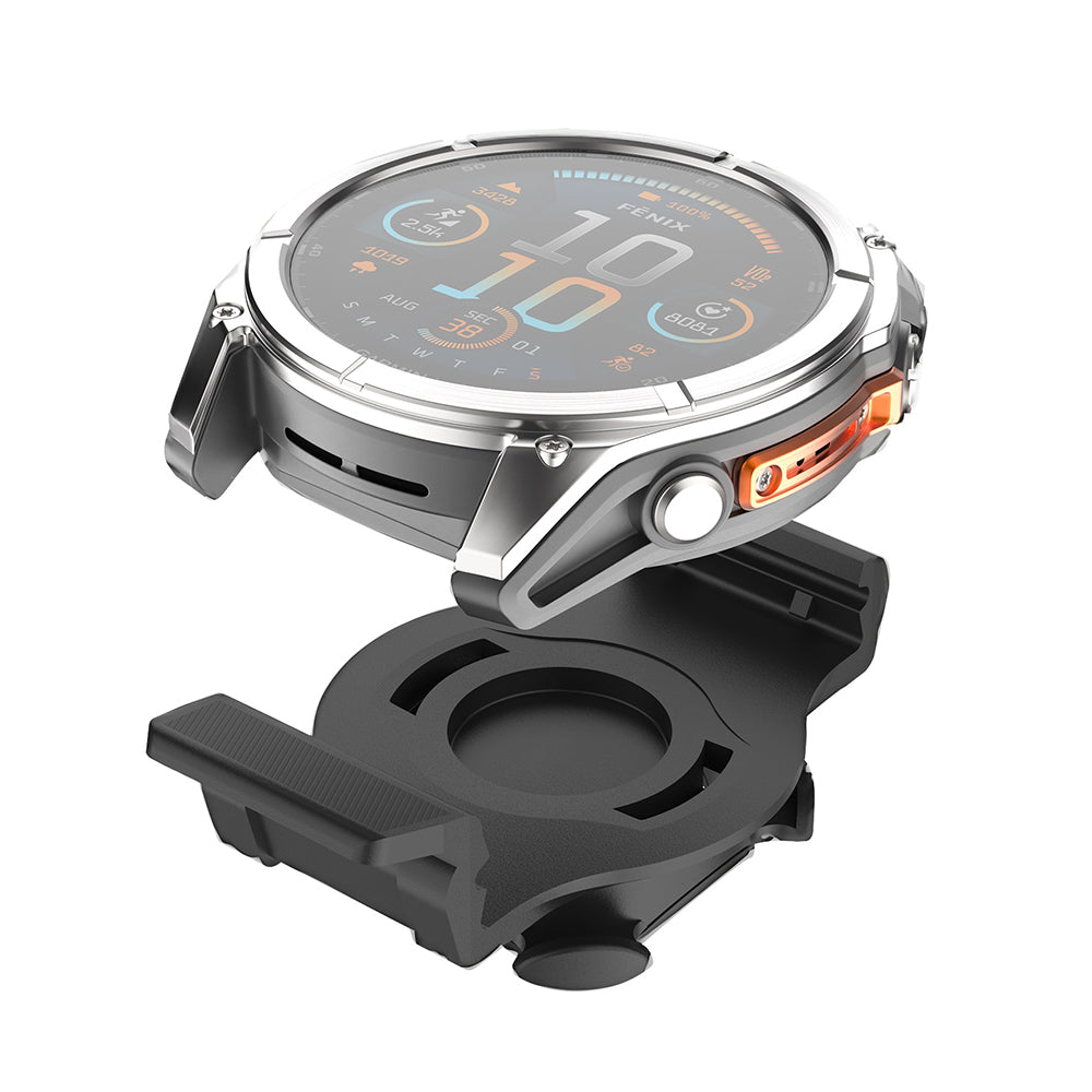 Držiak na bicykel Fixed pre Garmin Watch 22mm / Edge Computer, Čierny