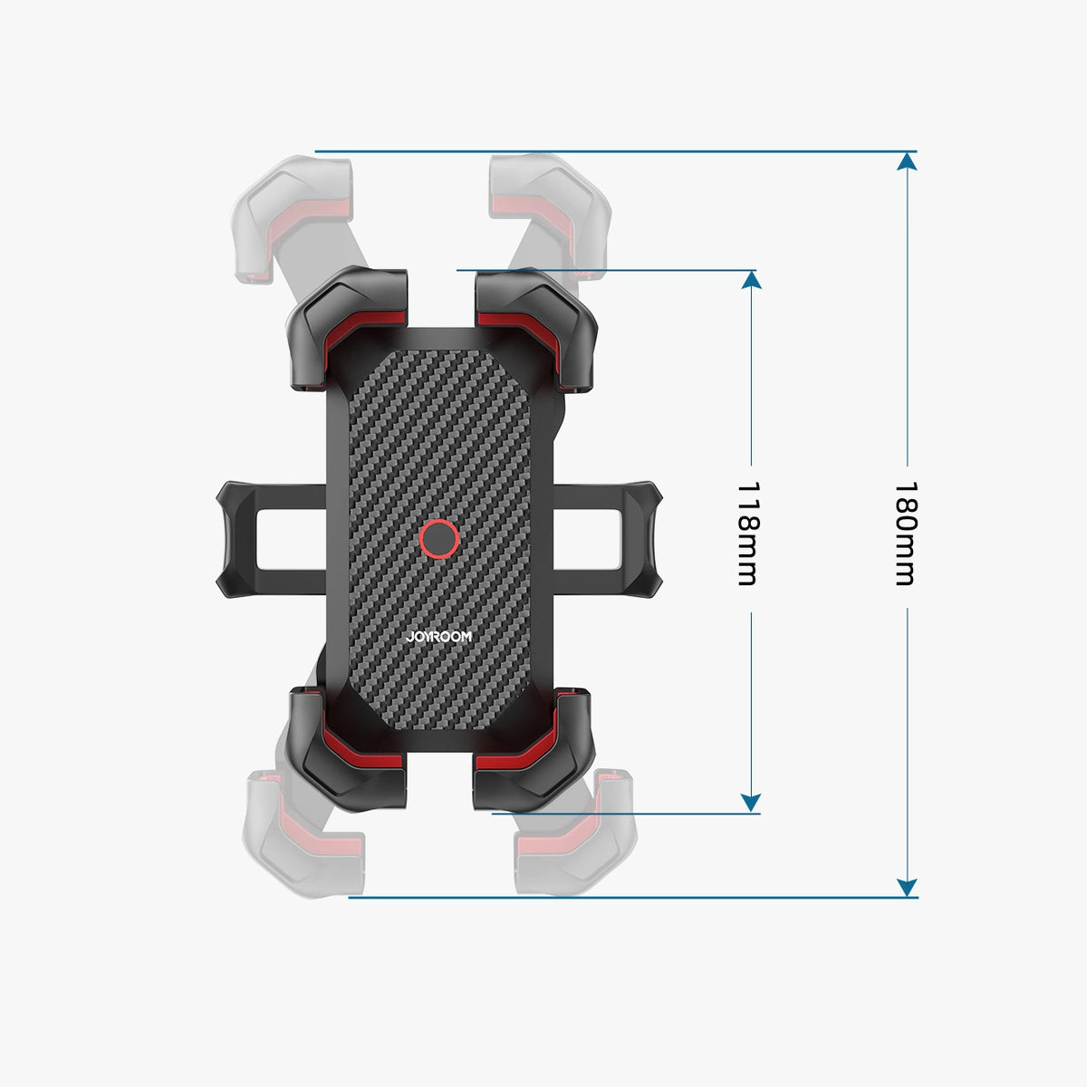 Držiak na bicykel/motocykel Joyroom JR-ZS288-m, 4.7inch - 7inch, čierny