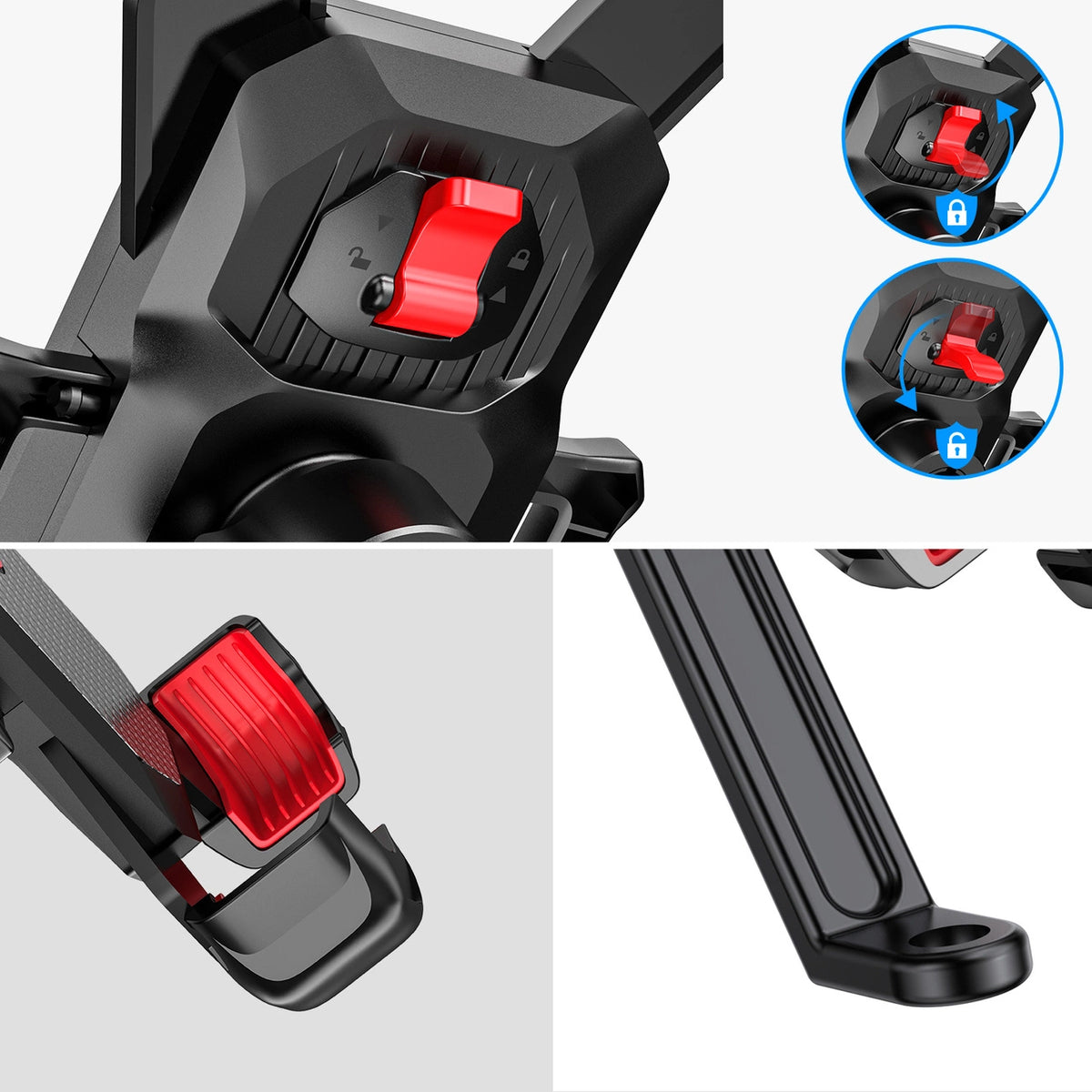 Držiak na bicykel/motocykel Joyroom JR-ZS288-m, 4.7inch - 7inch, čierny