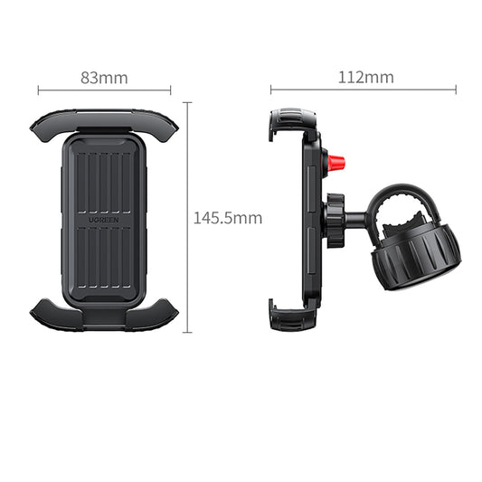 Držiak na bicykel UGREEN LP494, 4.7inch - 6.8inch, čierny