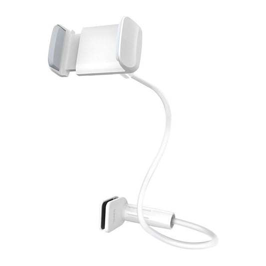 Stojan na stôl Borofone BH23 Bright Shell, 4,5 palca - 6,5 palca, biely