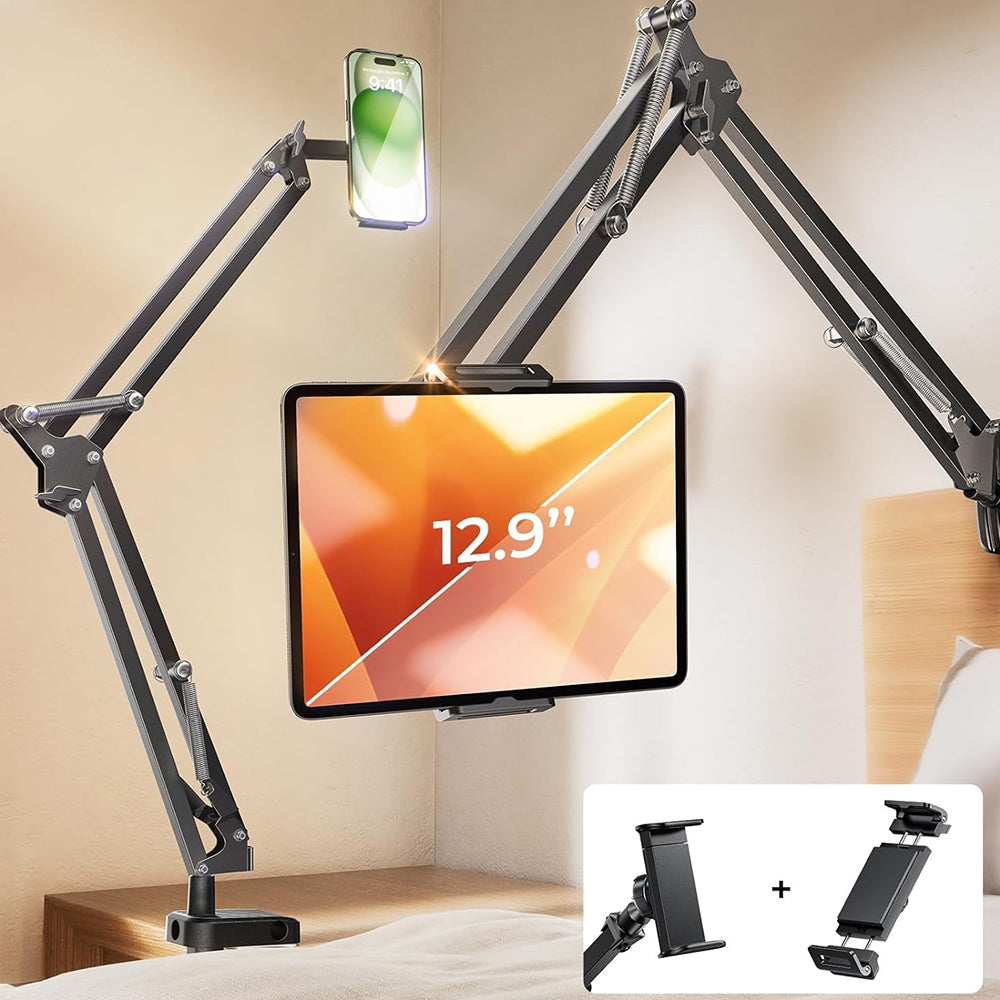 Stojan na stôl Lisen pre telefón / tablet, 4.7inch - 12.9inch, čierny YL0223060007