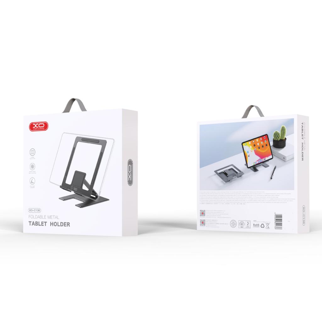 Stojan na stôl XO Design C136 pre telefón / tablet, 4.7inch - 12.9inch, čierny