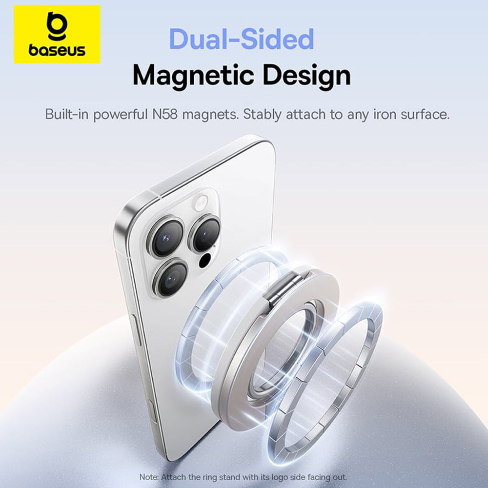 Suport Inel Baseus MagPro 3, Univerzálny, Biely S0TY002131