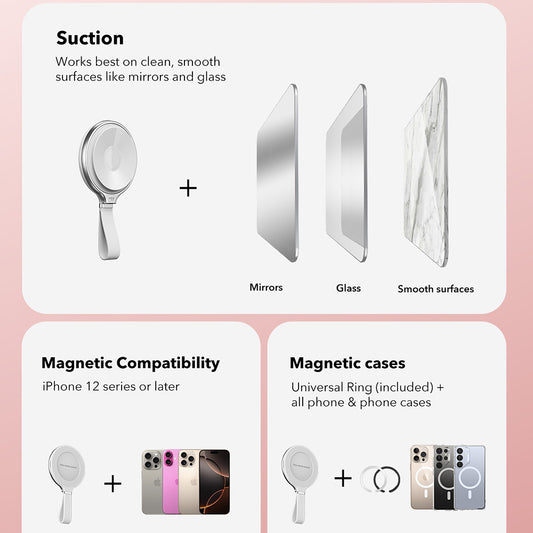 Podpora pre prsteň ESR HaloLock, Biela