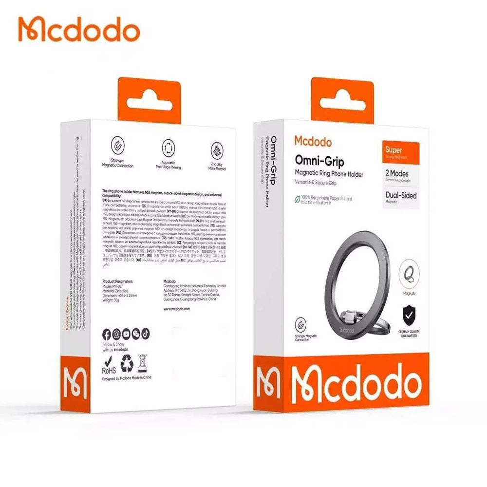 Držiak na prsteň McDodo MR-7070, univerzálny, čierny