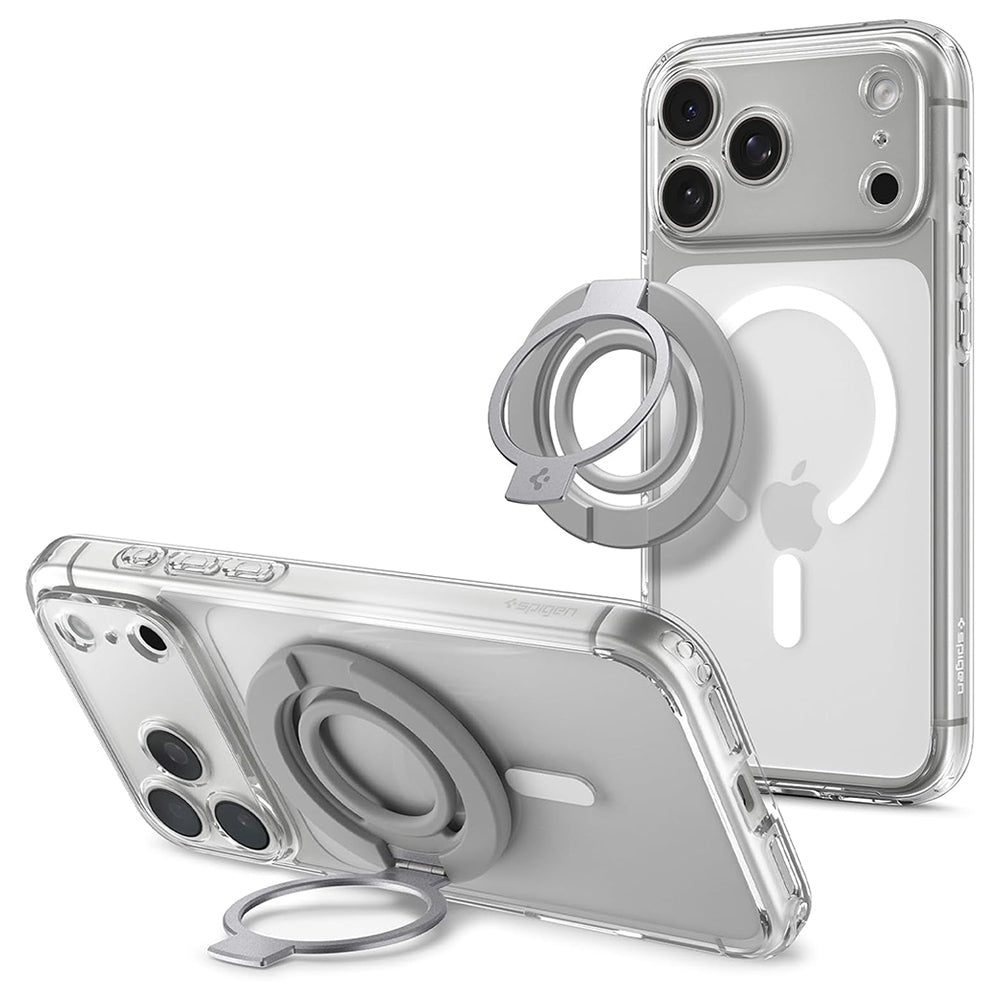 Držiak na prst Spigen Dual Pop Mag S, univerzálny, sivý AMP11736