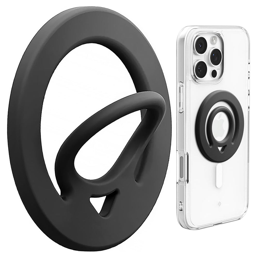Spigen Dual Pop univerzálny čierny prsteň AMP08886