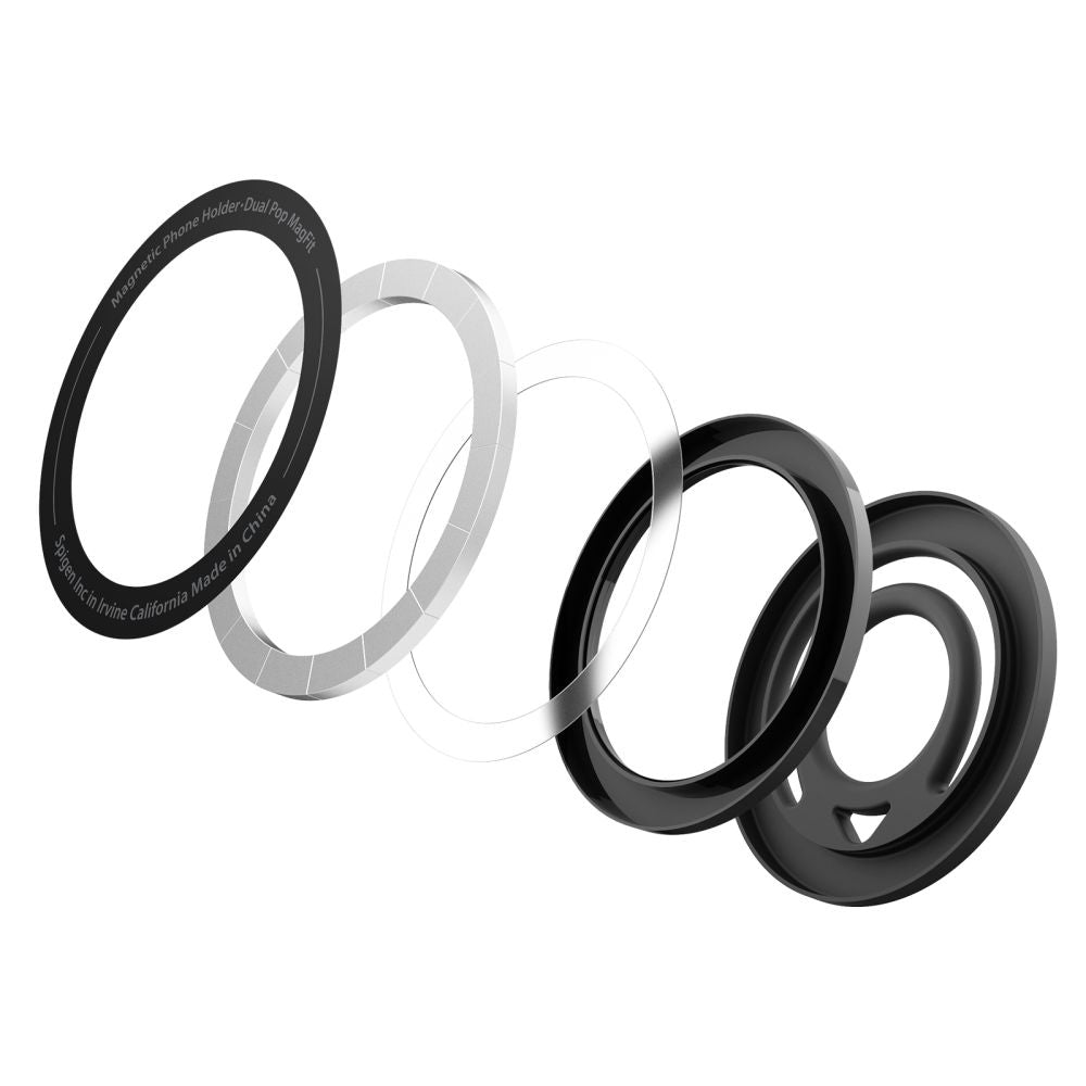 Spigen Dual Pop univerzálny čierny prsteň AMP08886