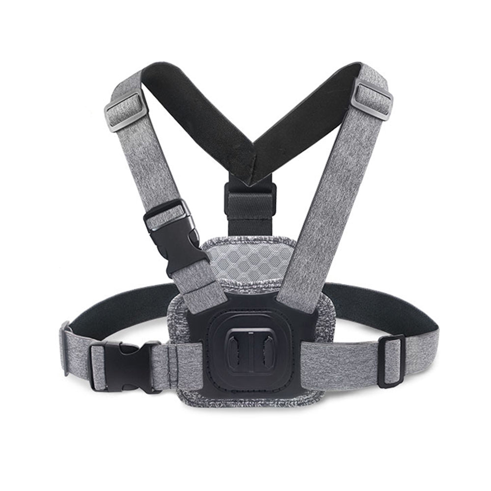 Športový hrudný držiak Techsuit JX-002 pre GoPro Series, Sivý