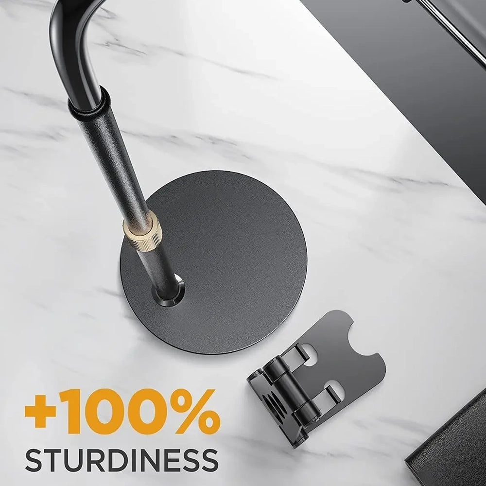 Stolový držiak Lisen pre telefón / tablet, 4.7inch - 12.9inch, čierny YL0420050002