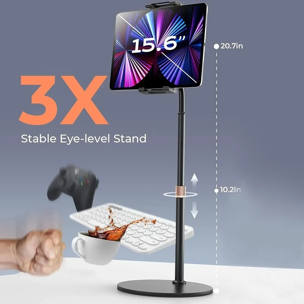 Stolový držiak Lisen pre telefón / tablet, 4.7inch - 12.9inch, čierny YL0420050002
