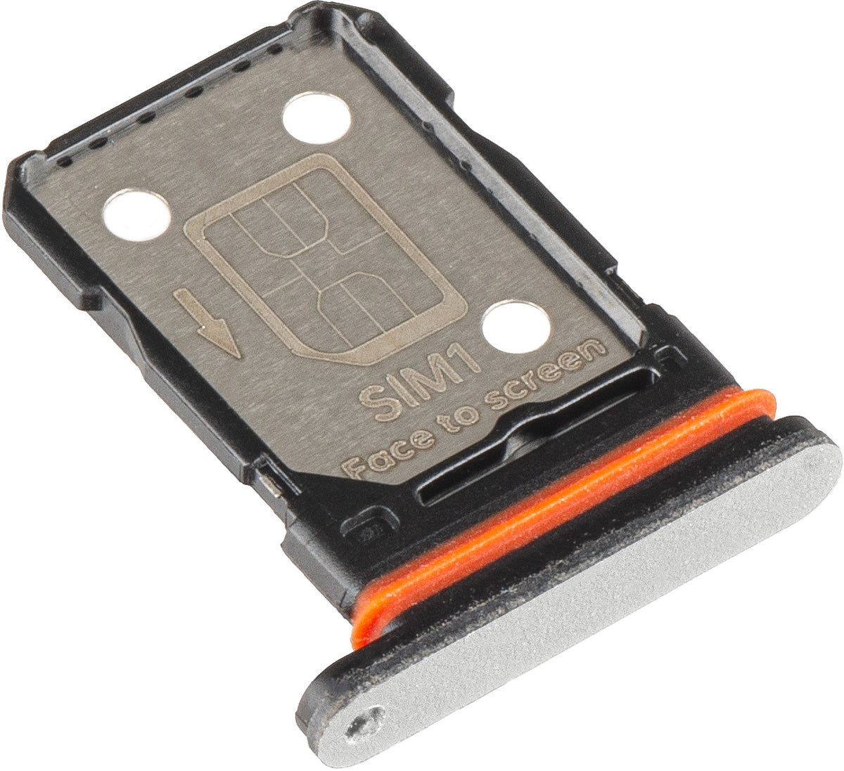 Držiak SIM Oppo Reno13, Strieborný (Plume White), Servisný balík 612217000061