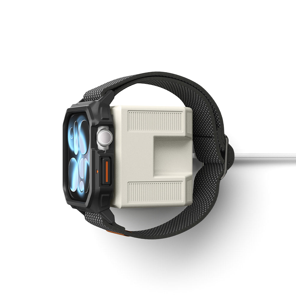Držiak Spigen Classic LS pre bezdrôtovú nabíjačku Apple Watch Series, krémový AMP11668