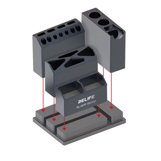 Držiak na skrutkovače Relife RL-001F, Sivý