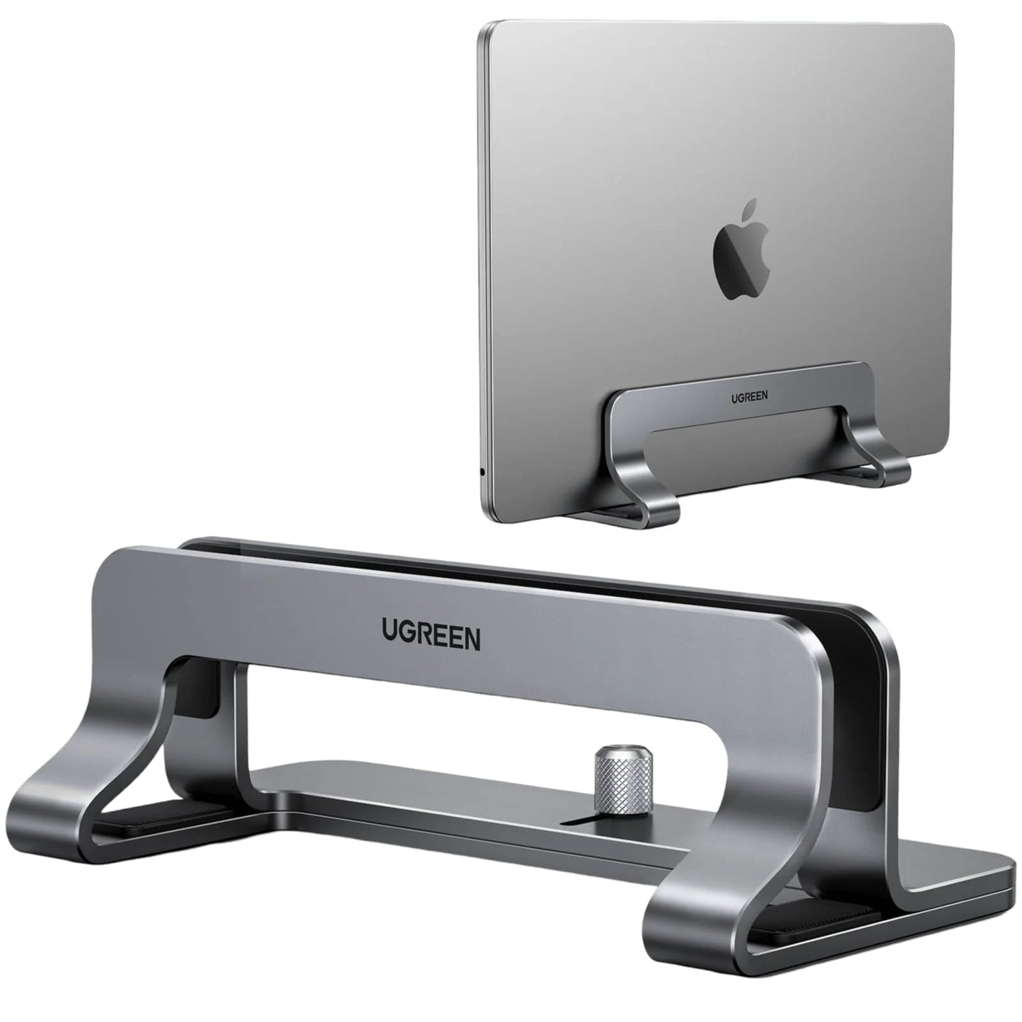 Vertikálny stojan UGREEN LP258 pre laptop s hrúbkou 12mm - 26mm, strieborný