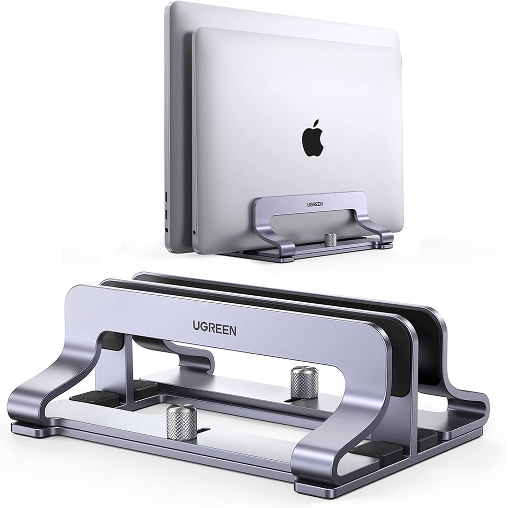 UGREEN LP258 Two Vertical Stand for Laptop with thickness 12mm - 26mm, Silver