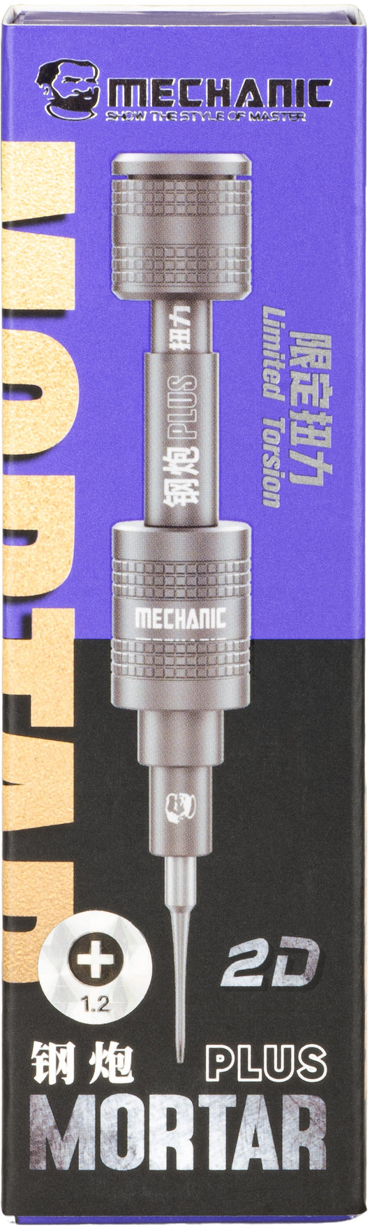 Mechanická skrutkovač Mechanic Mortar Plus, Philips 1,2 mm, sivá